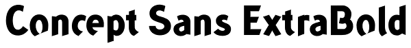 Concept Sans ExtraBold Font