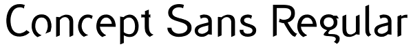 Concept Sans Regular Font