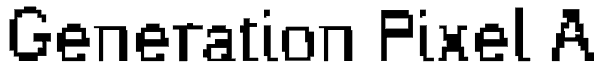 Generation Pixel A Font