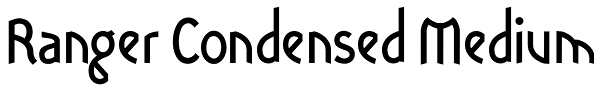 Ranger Condensed Medium Font