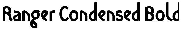 Ranger Condensed Bold Font