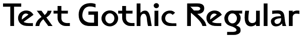 Text Gothic Regular Font