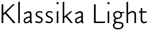 Klassika Light Font