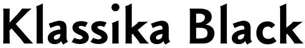 Klassika Black Font