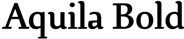 Aquila Bold Font