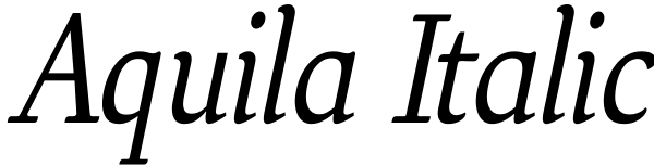 Aquila Italic Font