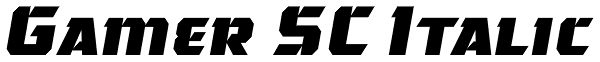 Gamer SC Italic Font