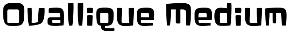 Ovallique Medium Font