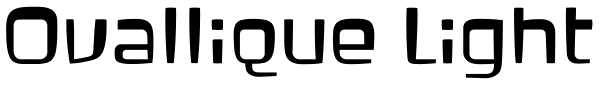 Ovallique Light Font