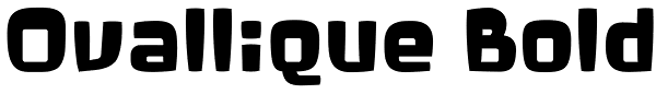 Ovallique Bold Font