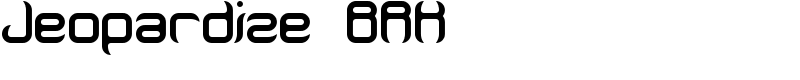 Jeopardize BRK Font