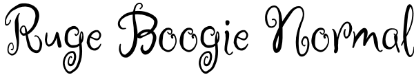 Ruge Boogie Normal Font