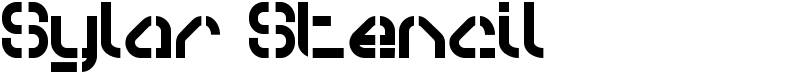 Sylar Stencil Font