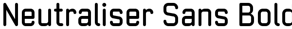 Neutraliser Sans Bold Font