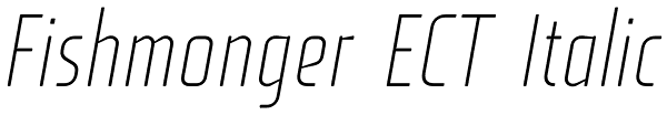 Fishmonger ECT Italic Font