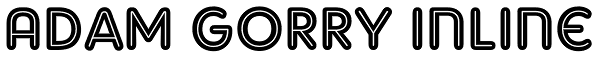 Adam Gorry Inline Font