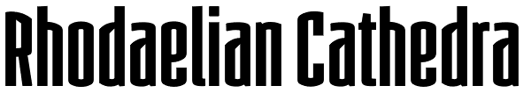 Rhodaelian Cathedra Font