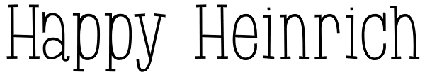 Happy Heinrich Font