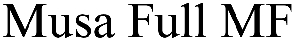 Musa Full MF Font