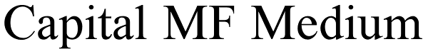 Capital MF Medium Font