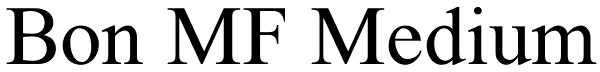 Bon MF Medium Font