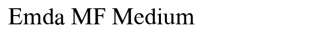 Emda MF Medium Font