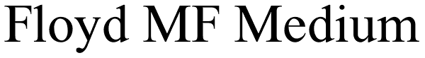 Floyd MF Medium Font