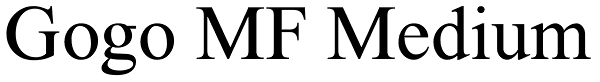 Gogo MF Medium Font