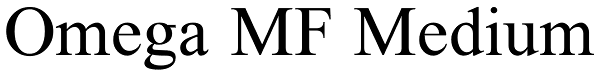 Omega MF Medium Font