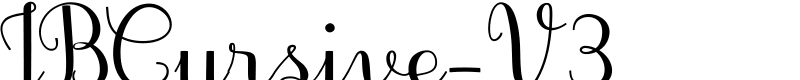 JBCursive-V3 Font