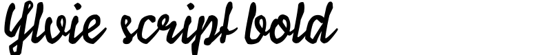 Ylvie script bold Font