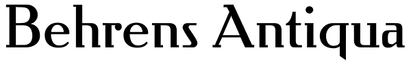 Behrens Antiqua Font