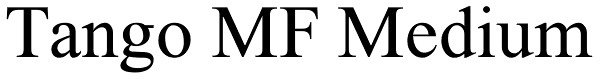 Tango MF Medium Font