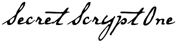 Secret Scrypt One Font