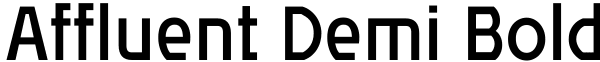 Affluent Demi Bold Font