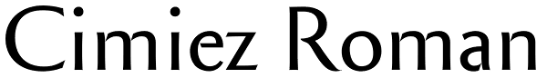 Cimiez Roman Font