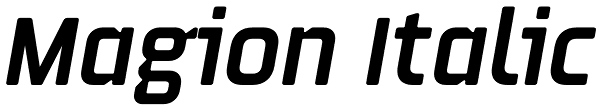 Magion Italic Font