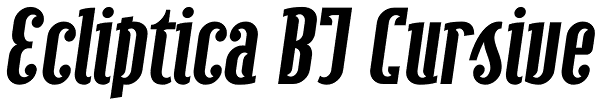 Ecliptica BT Cursive Font