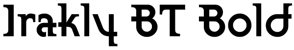 Irakly BT Bold Font