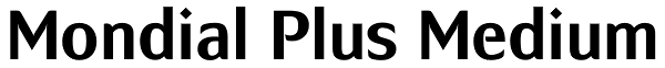 Mondial Plus Medium Font