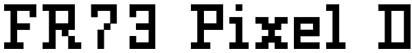 FR73 Pixel D Font