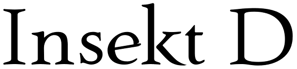 Insekt D Font