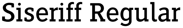 Siseriff Regular Font