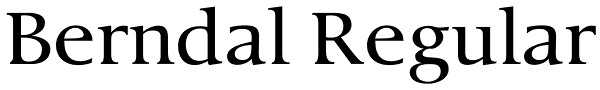 Berndal Regular Font