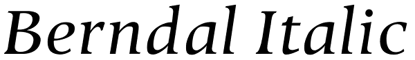 Berndal Italic Font