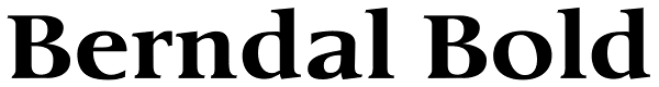 Berndal Bold Font