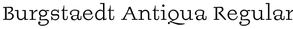 Burgstaedt Antiqua Regular Font