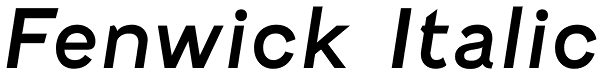 Fenwick Italic Font