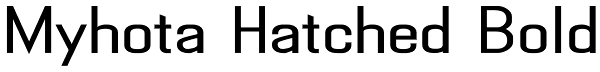 Myhota Hatched Bold Font