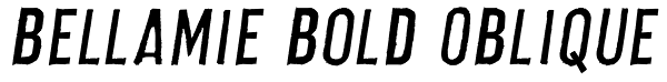 Bellamie Bold Oblique Font